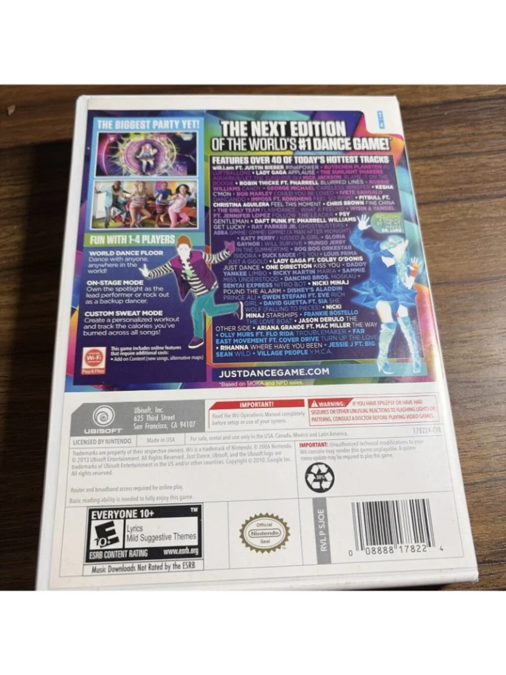 Just Dance 2014 Nintendo  Wii Game CIB Complete Manual Case Tested Working